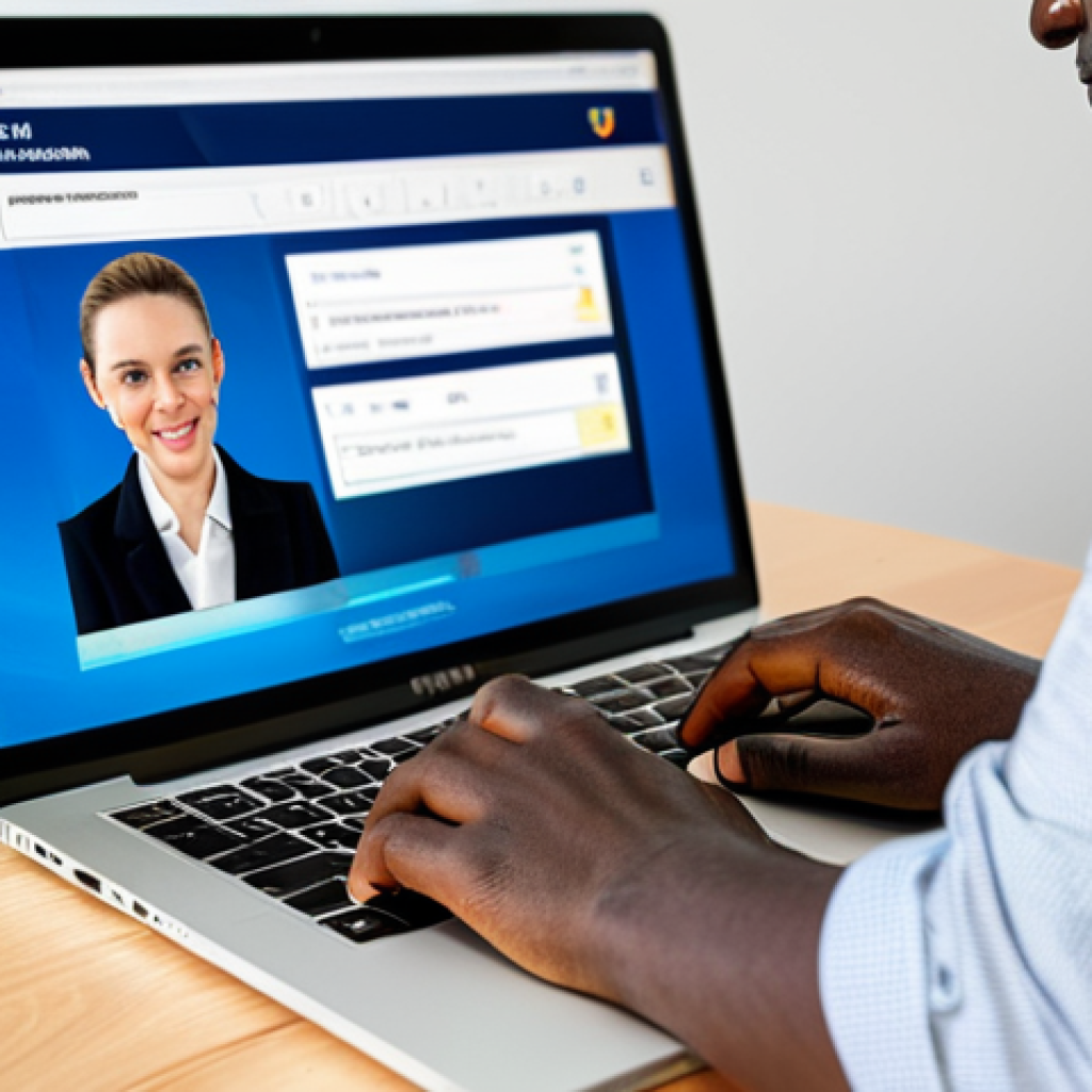 E-Visa Application**

A traveler in a modern, well-lit office, fully clothed, working on a laptop, the screen displaying an Uganda e-visa application form, appropriate content, safe for work, perfect anatomy, correct proportions, natural pose, professional photograph, high quality, emphasizing the convenience of the online process.

**