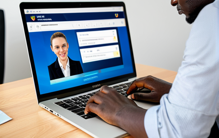 E-Visa Application**

A traveler in a modern, well-lit office, fully clothed, working on a laptop, the screen displaying an Uganda e-visa application form, appropriate content, safe for work, perfect anatomy, correct proportions, natural pose, professional photograph, high quality, emphasizing the convenience of the online process.

**