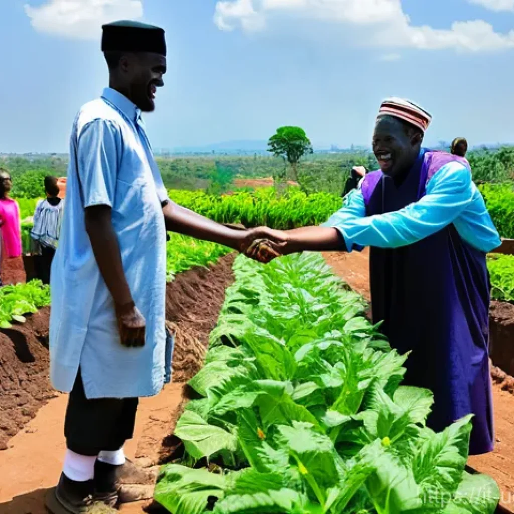 우간다 종교 갈등 사례 - **Interfaith Harmony and Community Building in Uganda**
    A vibrant, sun-drenched scene depicting ...